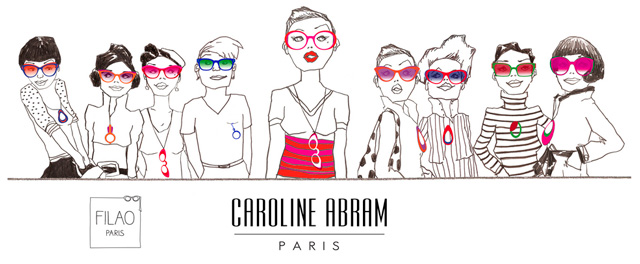 Gafas de mano muy chics de Caroline Abram Paris